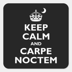 Carpe Noctem! Square Sticker