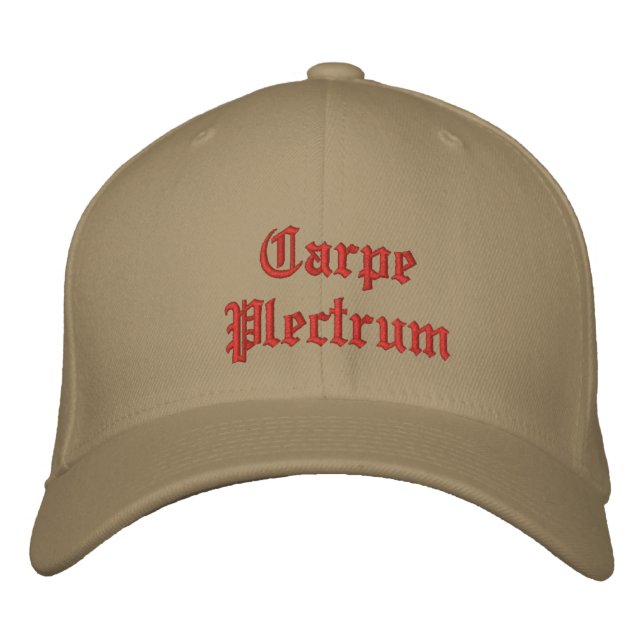 Carpe Plectrum ballcap Embroidered Hat (Front)