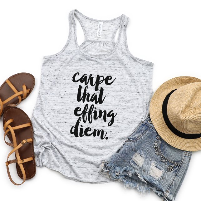 Carpe That Effing Diem Quote Singlet (Creator Uploaded)