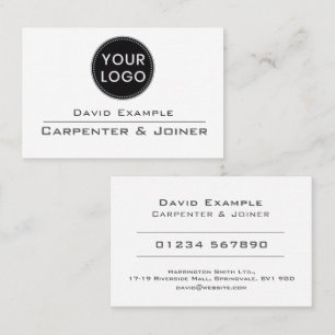 Carpenter and Joiner Woodworking Company Business Card