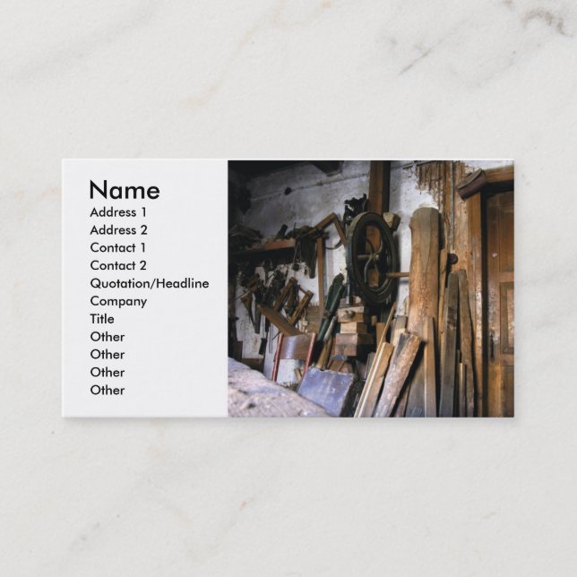 Carpenter Business Card (Front)