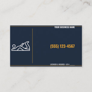 Carpenter Business Cards, Custom Name & Phone Card