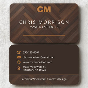 Carpenter Carpentry Business Card