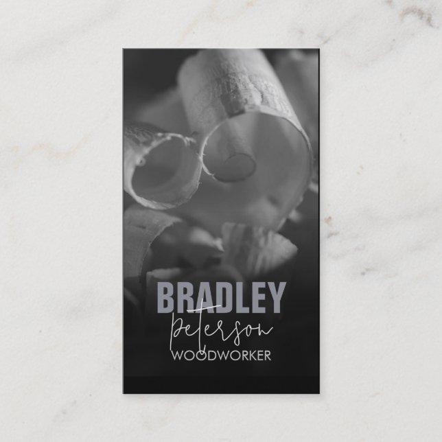 Carpenter Carpentry Woodworking Business Card (Front)