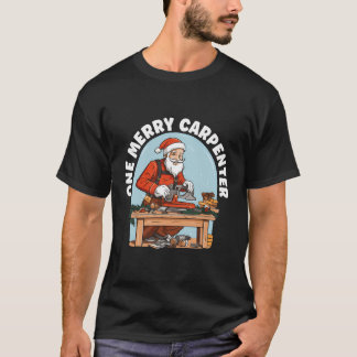 Carpenter Christmas Merry Xmas Happy Holidays Wood T-Shirt