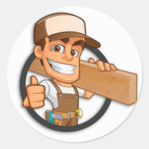 Carpenter Classic Round Sticker