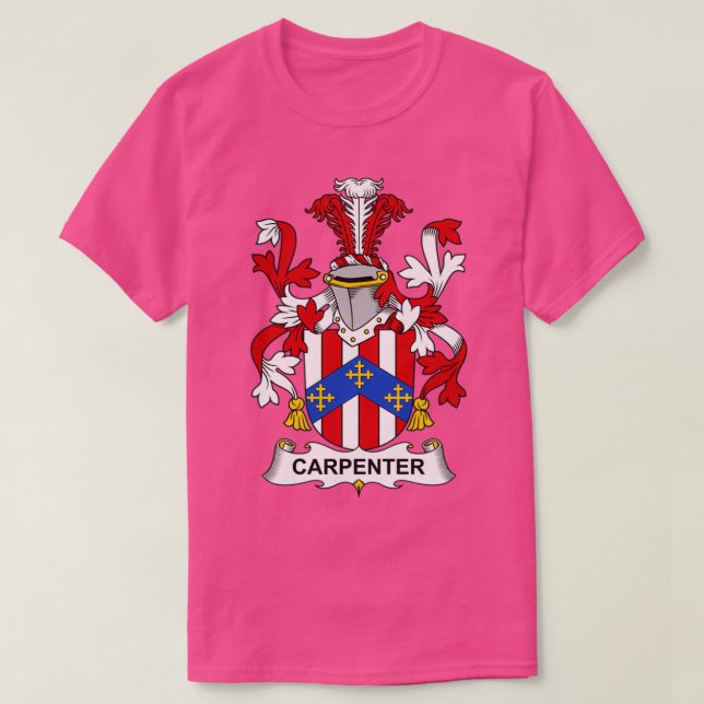 Carpenter Coat of Arms Family Crest 1  T-Shirt (Design Front)