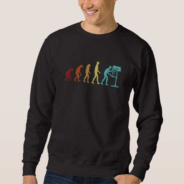 Carpenter Evolution Carpenters Wood Mechanics Carp Sweatshirt (Front)