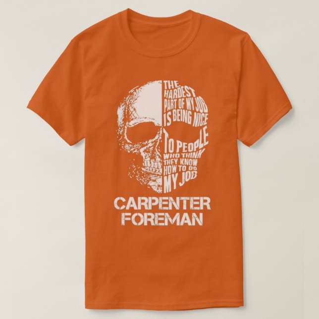 Carpenter Foreman T-Shirt (Design Front)