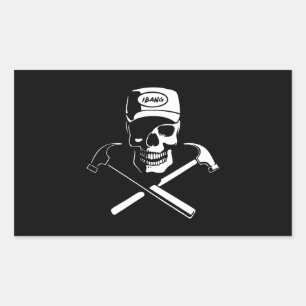Carpenter of the Caribbean Rectangular Sticker