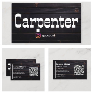 Carpenter QR Code Business Card