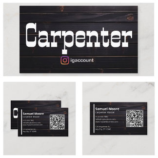 Carpenter QR Code Business Card