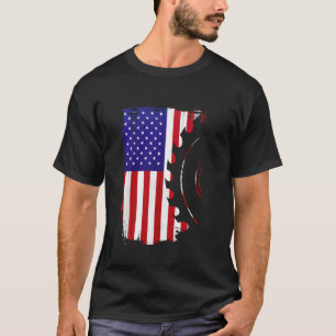 Carpenter Sawdust 4th Of July For Woodworker Men T-Shirt