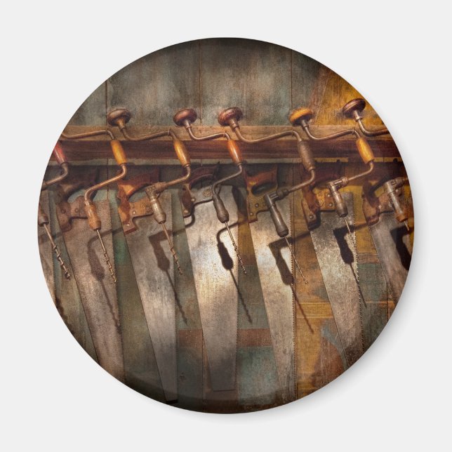 Carpenter  - Saws and Braces Magnet (Front)