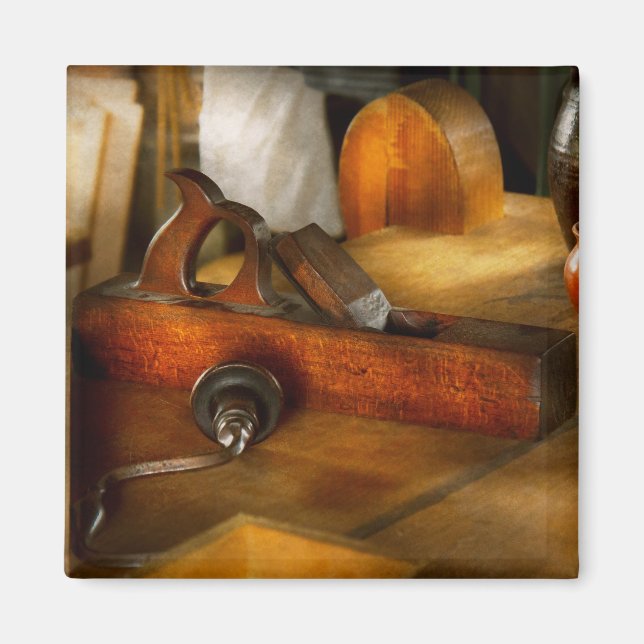 Carpenter - The humble shop plane Magnet (Front)