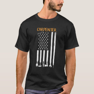 Carpenter Tools US American Flag T-Shirt