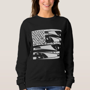 Carpenter USA Woodworking American Flag Carpentry Sweatshirt