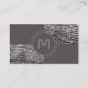 Carpenter with 100% rustic natural wooden style business card