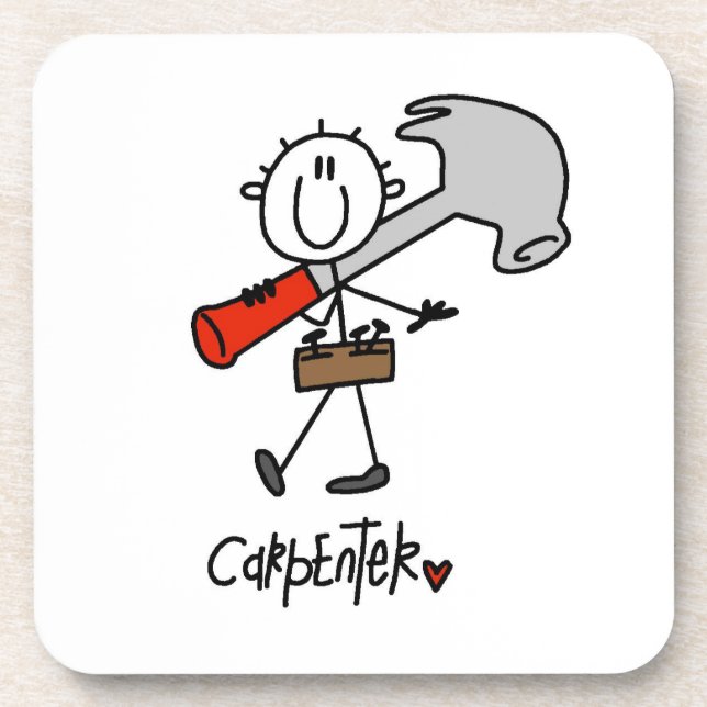 Carpenter With Hammer Coaster (Front)