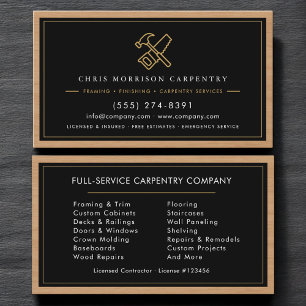 Carpenter Wood   Business Card