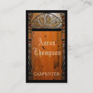 Carpenter Woodwork Business Card