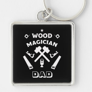 Carpenter Woodworker Key Ring
