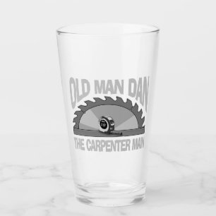 Carpenter Woodworking Old Man Dan Lumber Builder Glass