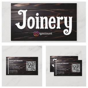 Carpenters Joinery Wood Visit Card Designs