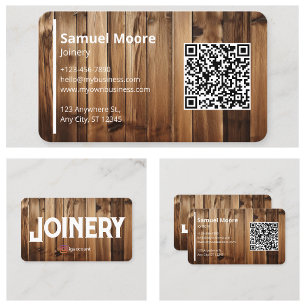Carpenters Joinery Woodworking Business Card