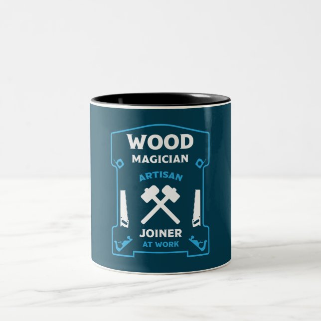 Carpentry And Joinery Gift Two-Tone Coffee Mug (Center)
