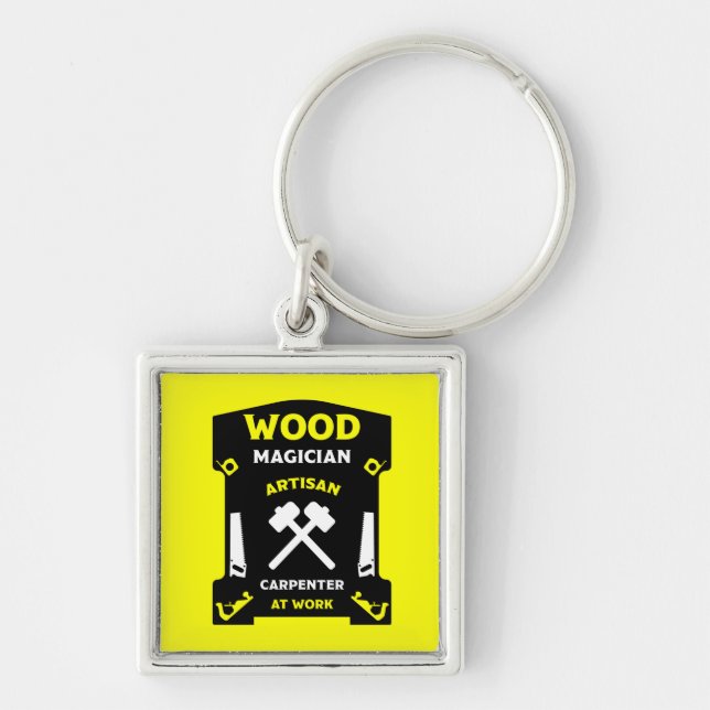 Carpentry And Woodworking Key Ring (Front)