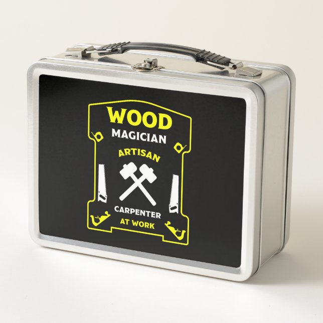 Carpentry And Woodworking Metal Lunch Box (Front)