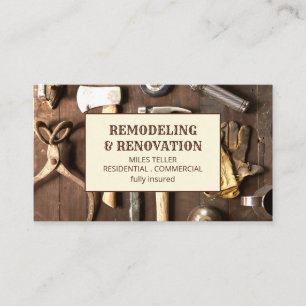 Carpentry business card