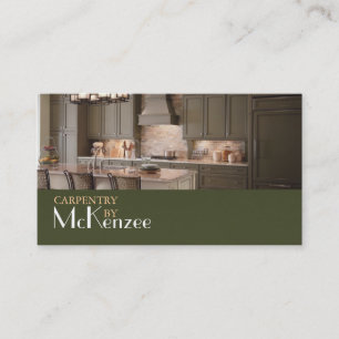 Carpentry, Construction Mill Work, Wood Flooring Business Card