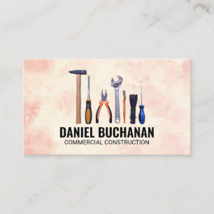 Carpentry Hand Tools Builder Business Card