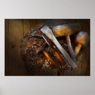 Carpentry - Tool - Tools for carving Poster
