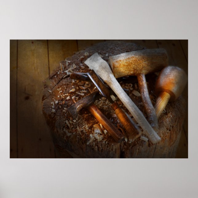 Carpentry - Tool - Tools for carving Poster (Front)