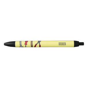 Carpentry tools cartoon illustration black ink pen