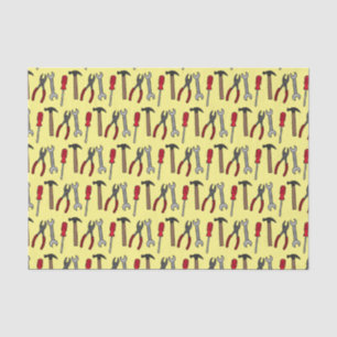 Carpentry tools cartoon illustration tissue paper