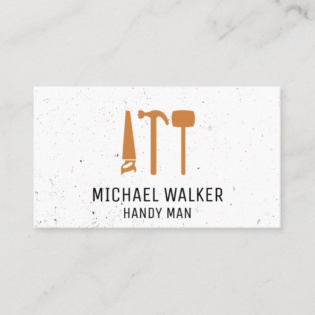 Carpentry Tools | Hardware | House Repair Business Card (Front)