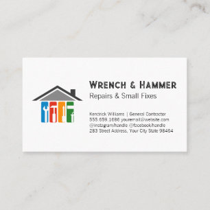 Carpentry Tools Home Renovations Appointment Card
