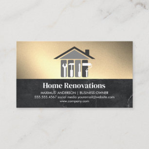 Carpentry Tools Home Renovations Business Card