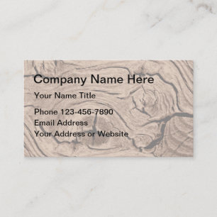 Carpentry Wood Background Business Card