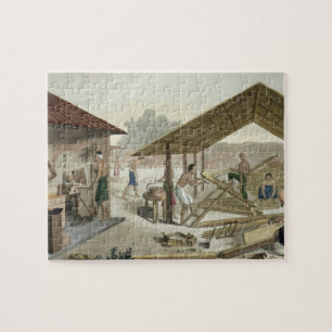 Carpentry Workshop in Kupang, Timor, plate 6 from Jigsaw Puzzle