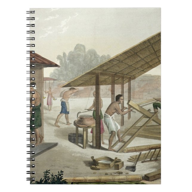 Carpentry Workshop in Kupang, Timor, plate 6 from Spiral Notebook (Front)