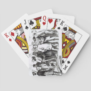 Carpet Baggers, late 1860s (engraving) (b/w photo) Playing Cards