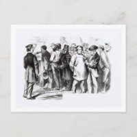 Carpet Baggers, late 1860s (engraving) (b/w photo)