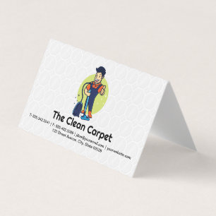 Carpet Cleaner Home Services Business Card