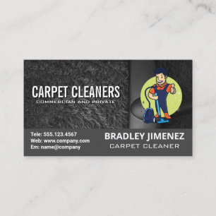 Carpet Cleaner Logo   Vacuuming   Maids Business Card
