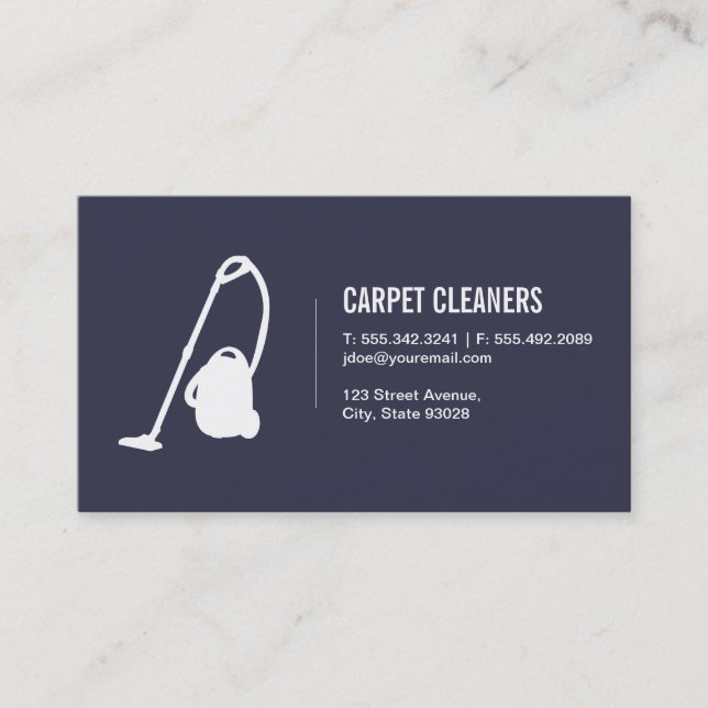 Carpet Cleaning Business Card (Front)